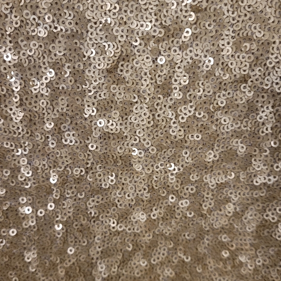 Coldwater Creek Gold Sequin Shift Dress - Picture 2 of 4